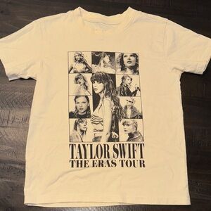 Official Taylor Swift Eras Tour Graphic Tee in Cream YOUTH SMALL